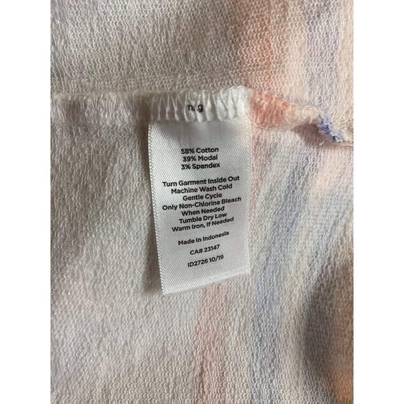 Talbots Shirt Medium Striped Pullover Mockneck Multicolor Casual Preppy - Picture 5 of 8